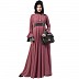Casual Pintuck abaya-Puce Pink